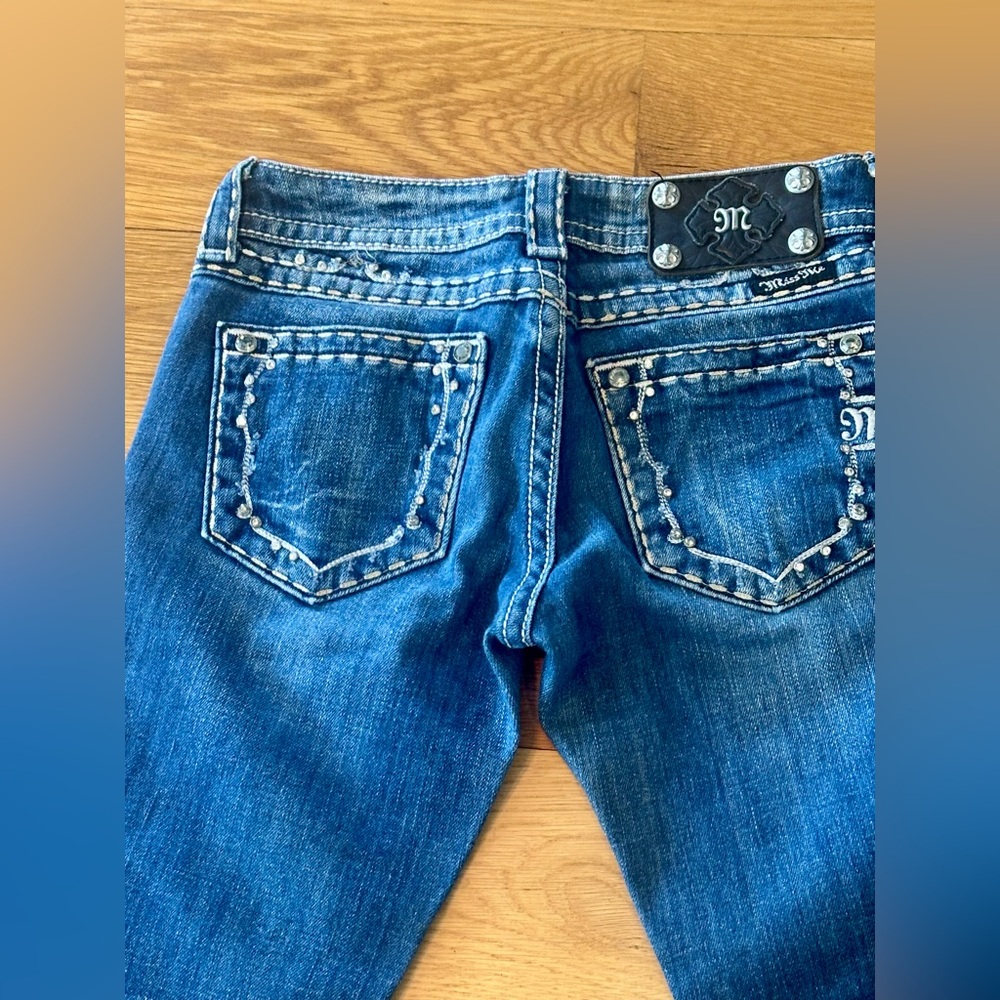 Miss Me Denim 5 Pocket Low Rise Capri Jeans size 25 JWS161B2R - Picture 8 of 11